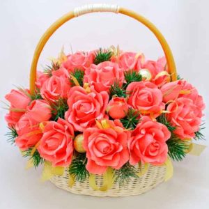 Корзины из конфет